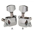 thumbnail image 3 of 6 Pieces Guitar Half Sealed Machine Head Tuning Pegs Guitars Tuner Knobs Stringed Instrument Repair Replacing Parts Accessory 6 Right, 3 of 7