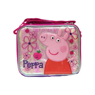 Peppa Pig Lunch Bag Set Lunch Bag, 430ml BPA Free Bottle & Lunch Box