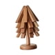 thumbnail image 3 of Alfombrilla aislante, posavasos de madera con forma de , almohadilla resistente al calor, mantel de madera para mesa, mantel individual de madera 4 piezas de nogal negro, 3 of 9
