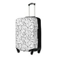 thumbnail image 2 of Haiem Black White Music Luggage Cover Printed Suitcase Covers for Luggage Elastic Washable Suitcase Protector Fits 18-32 Inch Luggage-X-Large, 2 of 9