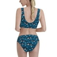 thumbnail image 5 of High Waisted Bikini Sets For Women, Cartoon Cute Whale Bubble Swimsuits Tummy Control, Two Pieces Bathing Suit, 5 of 8