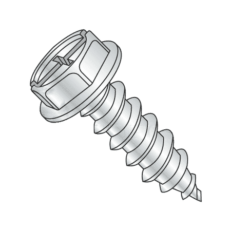 

#10-16 x 1/2 Type AB Self-Tapping Screws / Combo / Hex Washer / Steel / Zinc Plating (Quantity: 4000 pcs)