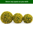 thumbnail image 6 of Towallmark 2 PCS 21.7'' Artificial Topiary Balls UV Protected, Flower Topiary Balls Decorative Balls for Indoor Outdoor Decor, Wedding Decoration, Yellow, 6 of 7