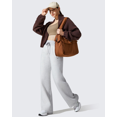 thumbnail image 4 of G4Free Flurrylux Women's Fleece Lined Wide Leg Sweatpants Drawstring Cotton Thermal Lounge Pants, 4 of 7