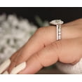 thumbnail image 5 of Bow Jewel 14K White Gold Plated Diamond Engagement Ring - 1.97 Ct VVS1/D Pear Cut Diamond Women's Rings - Bridal Set Wedding Rings - Beautiful Ring with Matching Band - Wedding Proposal Ring, 5 of 8