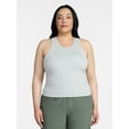 thumbnail image 2 of Avia Women's Cotton Ruched Rib Tank Top, Sizes XS-XXXL, 2 of 5