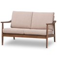 thumbnail image 1 of Bowery Hill Loveseat in Light Brown and Walnut Brown, 1 of 8