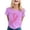 Purple, variant on ChoXxx Women's Off Shoulder Ruffled Short Sleeve Blouse Top Versatile Pink XXL