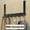 18cm  Black, variant on Door Hanger Storage 6 Hooks Over The Door Clothes Coat Hat Towel Hanger Home Organizer Rack Bathroom Kitchen Accessories Holder