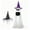 B, variant on Homellea Light Up Ghost Candy Bowl Stand with Witch Hat, Halloween Standing Ghost Decor with Candy Cauldron and Warm LED Lights for Porch, Entryway and Trick or Treat Display, 53.15 Inch