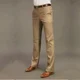 thumbnail image 5 of Pantalones de traje para hombre con trenzas grises, pantalones de talla grande para hombre, traje ajustado, ropa de trabajo, verano vintage 2024, elegante, con estilo, barato, 5 of 5