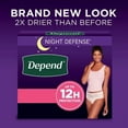 thumbnail image 3 of Depend Night Defense Adult Incontinence Underwear for Women - Choose Your Size, 3 of 14