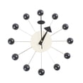thumbnail image 3 of Reloj de pared con bola redonda, reloj colgante, creativo y divertido, sin tictac, decorativo. bola negra, 3 of 9