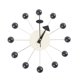 thumbnail image 3 of Reloj de pared con forma de bola Starburst, de mediados de siglo, silencioso, para colgar en la pared, para oficina y comedor. bola negra, 3 of 9