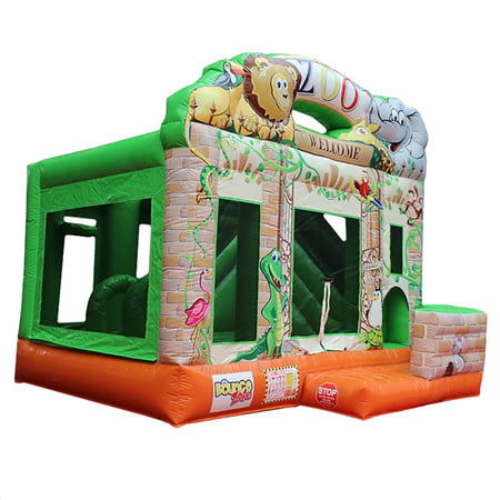 Inflatable Commercial Grade Bounce House Zoo 100% PVC With