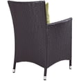 thumbnail image 4 of Side Dining Chair, Green, Rattan, Wicker, Outdoor Patio Balcony Cafe Bistro Garden Hospitality Restaurant, Modern Contemporary HB32889, 4 of 5