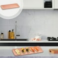 thumbnail image 4 of Btomtd Long Rectangle Sushi and Cake Plates Plastic Platters for Party Entertaining with Serving Plate Functions in Various Tableware Settings, Pink, 4 of 8