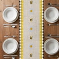 thumbnail image 4 of Table Runner 70 Inches Long for Kitchen Dining, Yellow Truck Dresser Scarf Farmhouse, Dining Table Decorations for Wedding/Parties, Spring Bees Honey Daisy Black Buffalo Plaid 13 x 70 In, 4 of 8