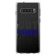 thumbnail image 1 of DistinctInk Clear Shockproof Hybrid Case for Samsung Galaxy S10+ PLUS (6.4" Screen) - TPU Bumper Acrylic Back Tempered Glass Screen Protector - Got Stick? Hockey, 1 of 2