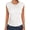 White, variant on Womens Tops Cap Sleeve Crewneck Shirts Casual Ribbed Knit Slim Fit Ruched Summer Basic Tee Tank 2026 Trendy Clothes White Large