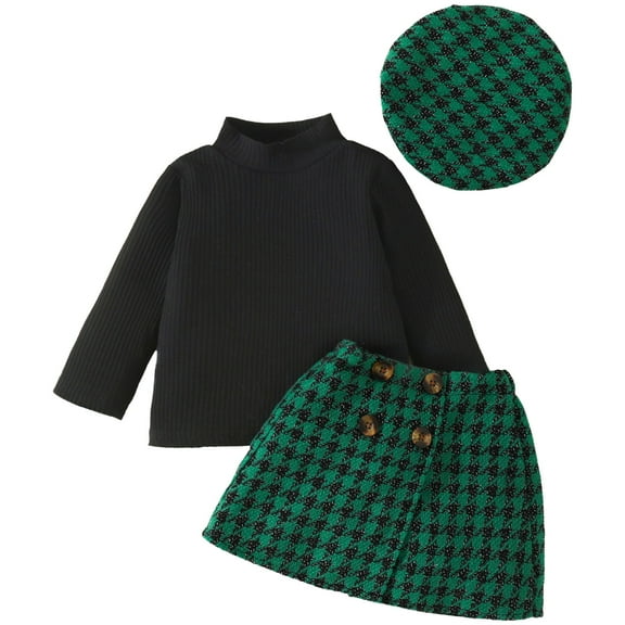 NIEWTR Toddler Baby Girls Pants Or Skirt Sweatshirt Pants Outfits Spring Winter Sweatsuits Clothes Sets Toddler Girl Outfit For 1t 2t 3t 4t 5t 6t,12-18 Months