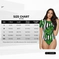 thumbnail image 4 of Picia Palm Greenery Womens One Piece Swimsuits Modest Tummy Control Bathing Suits Lace Up Slimming Swim Suit-Medium, 4 of 9