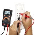 thumbnail image 3 of Multímetro digital ímetro de CA / CC Amperímetro ohm Medidor de temperatura Transistor Cola Multímetro digital, 3 of 8