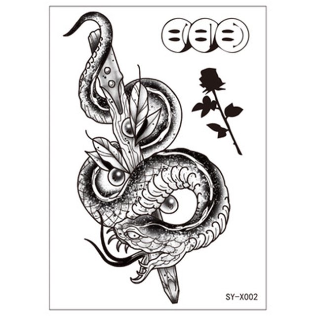 onlyliua Ofertas Flash Mamba Flower Marks Death Snake One - Pegatina Temporal