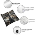 thumbnail image 4 of Patifu Wolf Pillow Cover for Kids Teens Adults,Tribal Ethnic Wildlife Cushion Case,Couple Wolves Wild Safari Animal Throw Pillow Cover,Exotic Dreamcatcher Decorative Pillow Cover 18x18in, 4 of 5