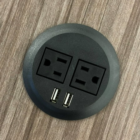 Pwr Plug Power Grommet For Desk Office Furniture Fits 3 Inch