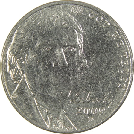 2009 D Jefferson Nickel Uncirculated 5c Coin