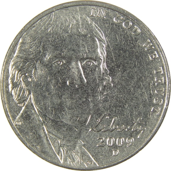 2009 D Jefferson Nickel Uncirculated 5c Coin