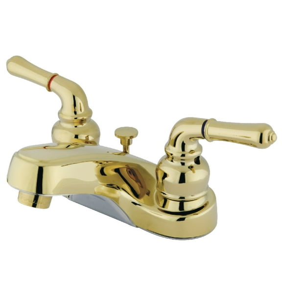 Kingston Brass GKB252B 4 in. Centerset Bathroom Faucet, Polished Brass