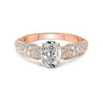 thumbnail image 3 of Oval Shape 5 Carat IGI Certified Lab Grown Diamond Ring | 14K Rose Gold |Vintage Willow Lab Diamond Engagement Ring | FG-VS1-VS2 Quality Friendly Diamonds, 3 of 5
