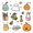 Magical Halloween, variant on FORMRS 1-Subject Spiral Notebook 8" x 5" College Ruled 60 Refillable Sheet A5 Hard Cover, 2 Pack, White Magical Halloween