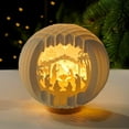 thumbnail image 6 of Paper Light Up Nativity Scene Indoor with LED Light for Tabletop, Christmas Jesus Decorations, Christian Gifts for Women, Religious Gifts, 6 of 9