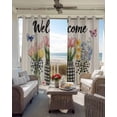 thumbnail image 6 of Spring Flowers Kitchen Curtains Vintage Farmhouse Tulip Botanical Cafe Short Curtains for Bathroom Blackout Window Curtain Grommet Small Window Treatment Drapes for Bedroom Living Room 27.5"x39"x2, 6 of 9