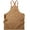 Cappuccino Brown, variant on Canvas Cross Back Chef Cotton Aprons for Men Women with Large Pockets