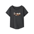 thumbnail image 1 of Camiseta para mujer señoras trajes simples suave clásico elegante cuello redondo camiseta básica SG, 1 of 7