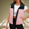 thumbnail image 1 of IMENGL Plus size down cotton vest, Pink 5XL, Size M-5XL, 1 of 5