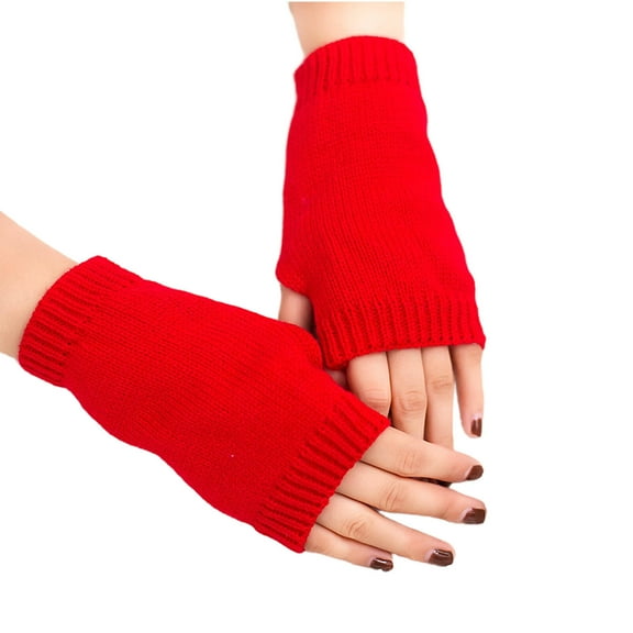 TELOLY Winter Gloves,Flexible Gloves Work Gloves,Insulated Lining Cold Resistance Snow Gloves,Red