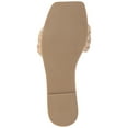 thumbnail image 6 of Journee Womens Sawyerr Dual Braided Band Flat Sandals, Widths Available, 6 of 9
