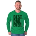 thumbnail image 4 of Cool Father's Day Best Dad Ever Men's Long Sleeve Tee T Shirt Brisco Brands S, 4 of 7