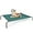 Green, variant on YEXJ Cooling Elevated Dog Bed, Raised Portable Dog Cots Beds No-Slip Feet Durable Portable Indoor & Outdoor Pet Hammock Bed, 60x37x9 Inch, Grey