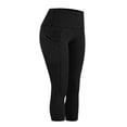 thumbnail image 6 of Breezora Women's High Waisted Seamless Yoga Capri Pants - Breathable Cationic Fabric with Pockets, Workout and Running Tights, 6 of 6