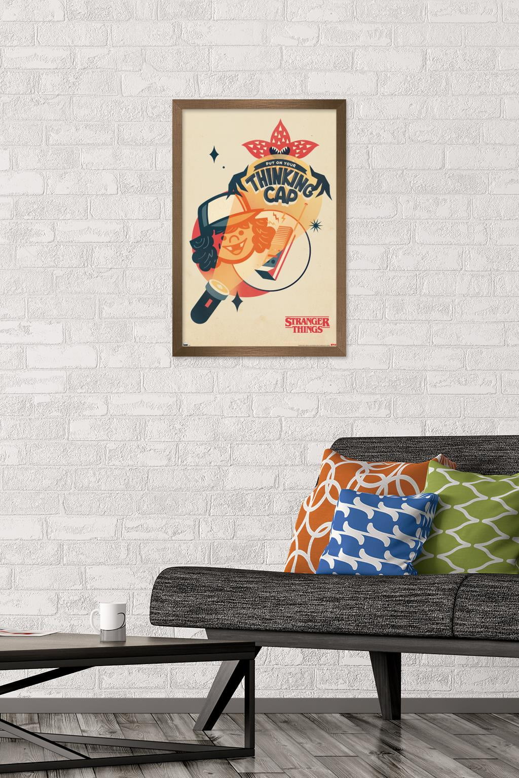 Netflix Stranger Things: Season 4 - Animated Thinking Cap Wall Poster, 14.725" x 22.375" Framed