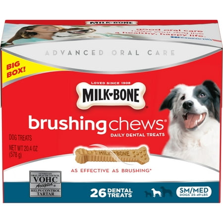 Milk-Bone Brushing Chews For Small/Medium Dogs, (Best Chew Bones For Dogs)