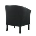 thumbnail image 5 of Linon Simon Upholstered Club Chair High Arms Deep Seat in Black Faux Leather, 5 of 9