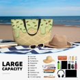 thumbnail image 5 of Large Travel Bag Waterproof Beach Bag Lightweight Oversized Tote For The Pool, Gym, Or Overnight Trips, Foldable Carryall Ice Cream Sage Green, 5 of 7