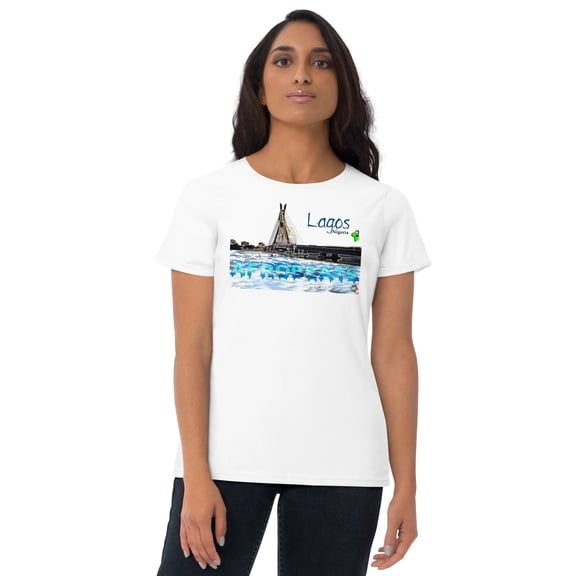 Lagos Skyline Afrobeats Women's graphic t-shirt